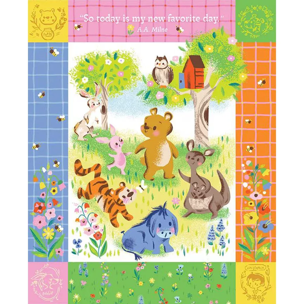 100 Aker Woods - My Favorite Day Panel | P15177-PANEL