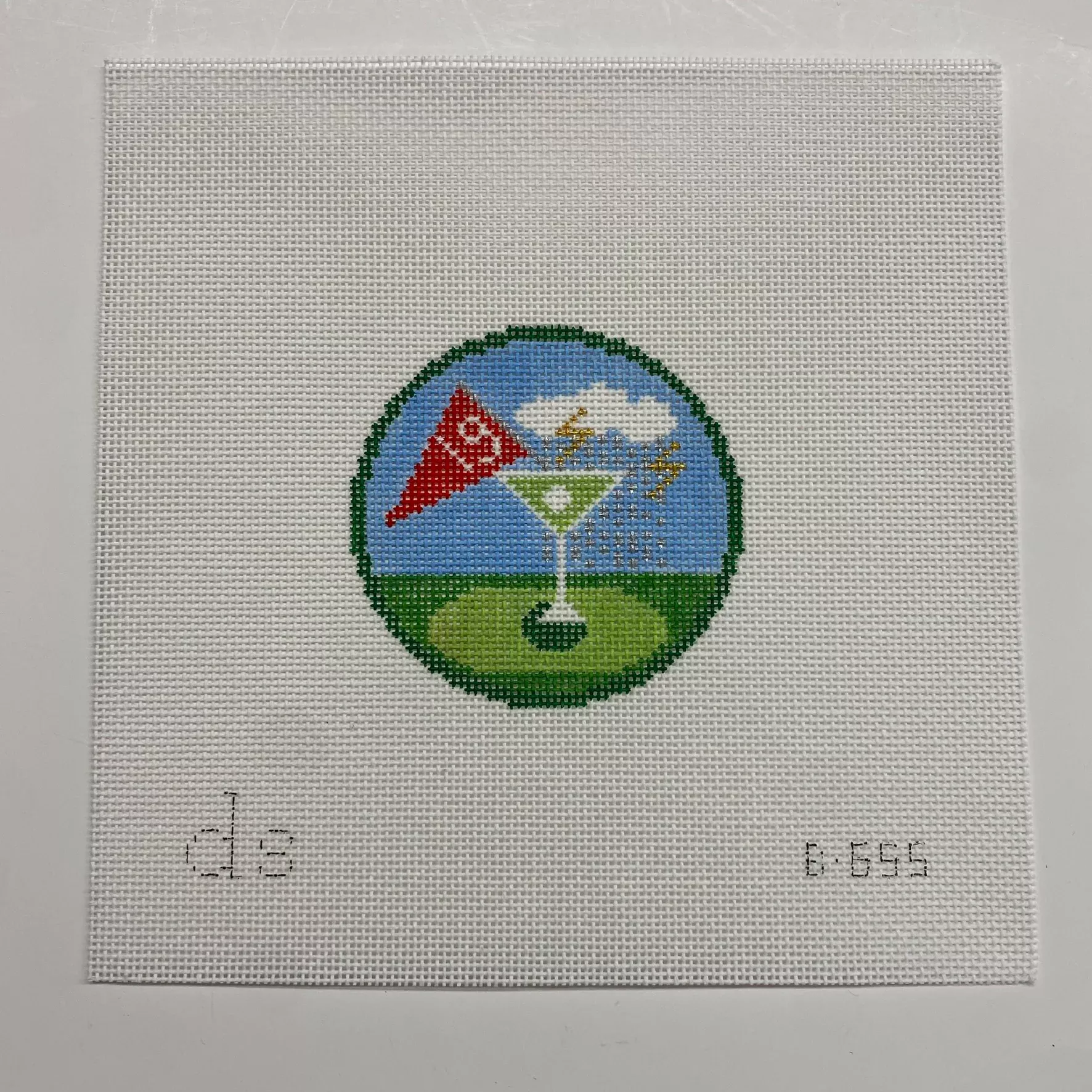 19th Hole Round Canvas