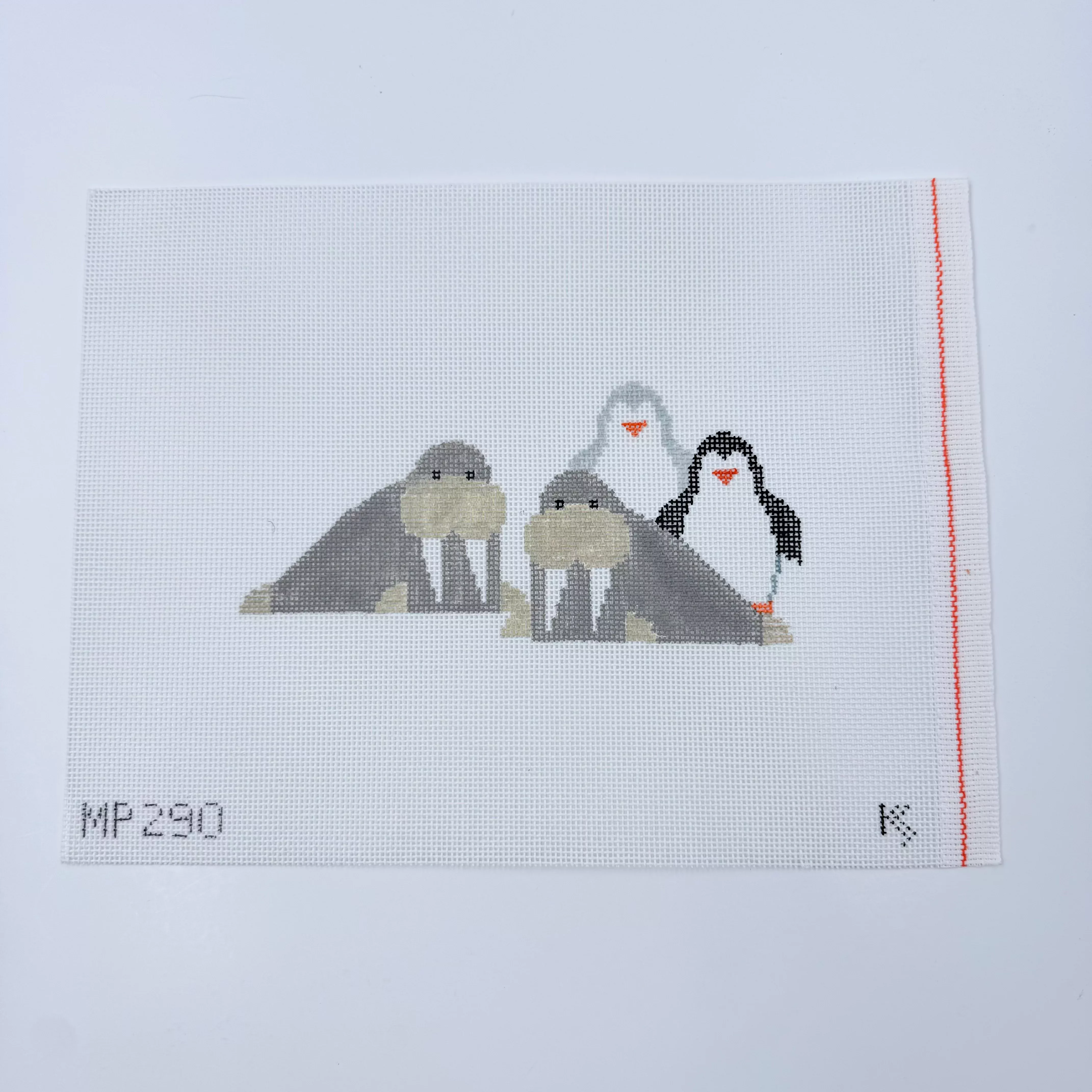 2 Walruses/2 Penguins Canvas