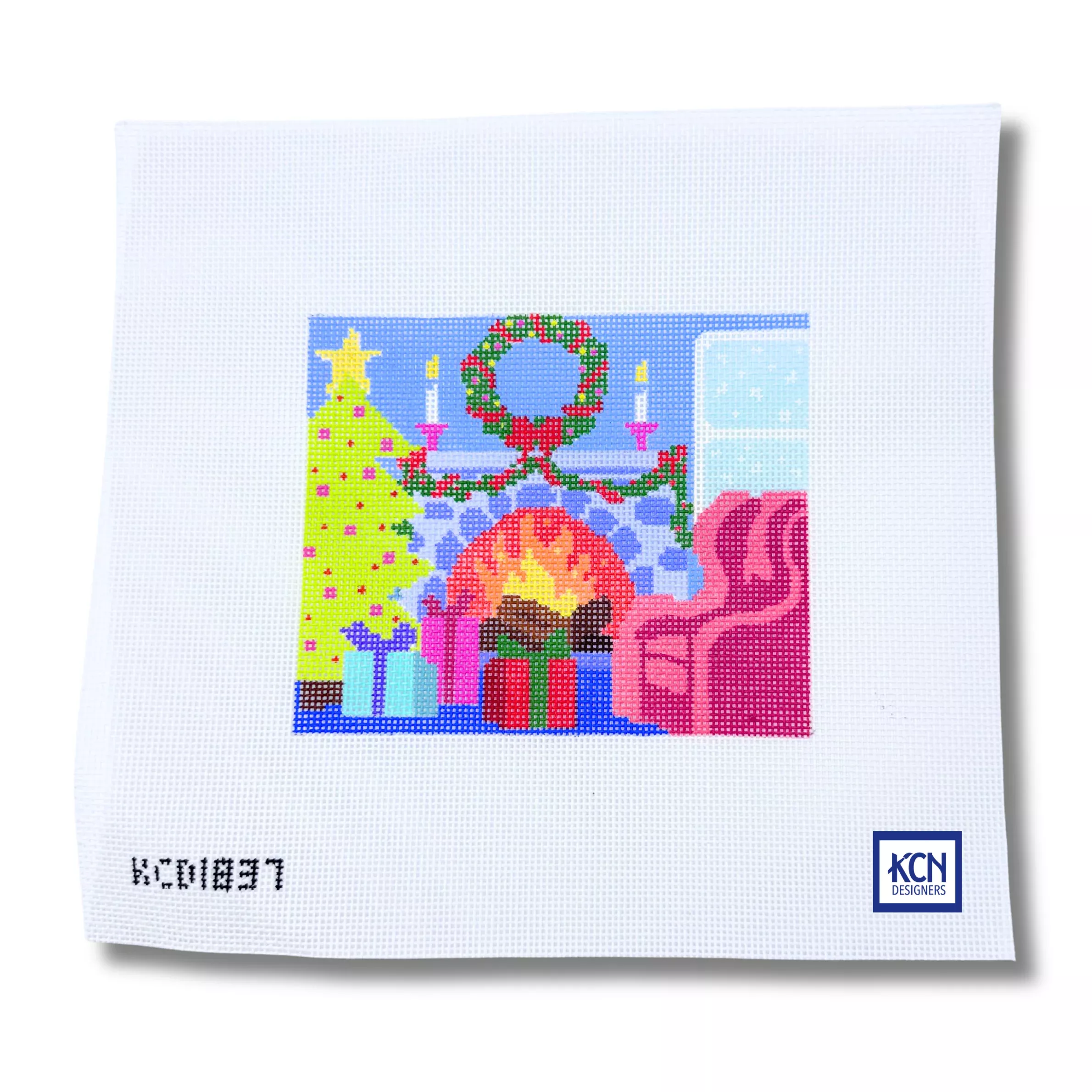 2024 Christmas by the Fire Canvas