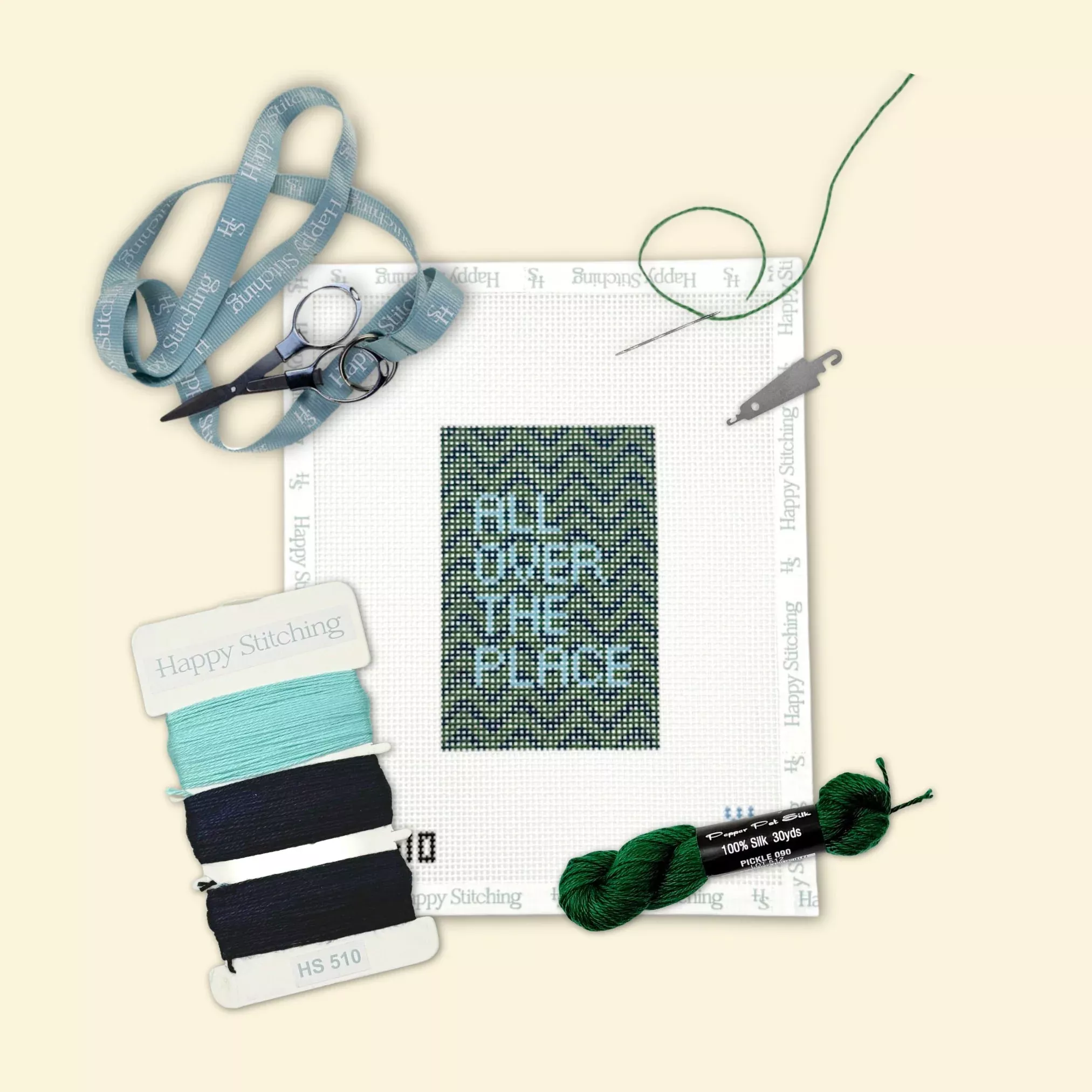 "All Over The Place" Happy Stitching All-In-One Passport Case Kit