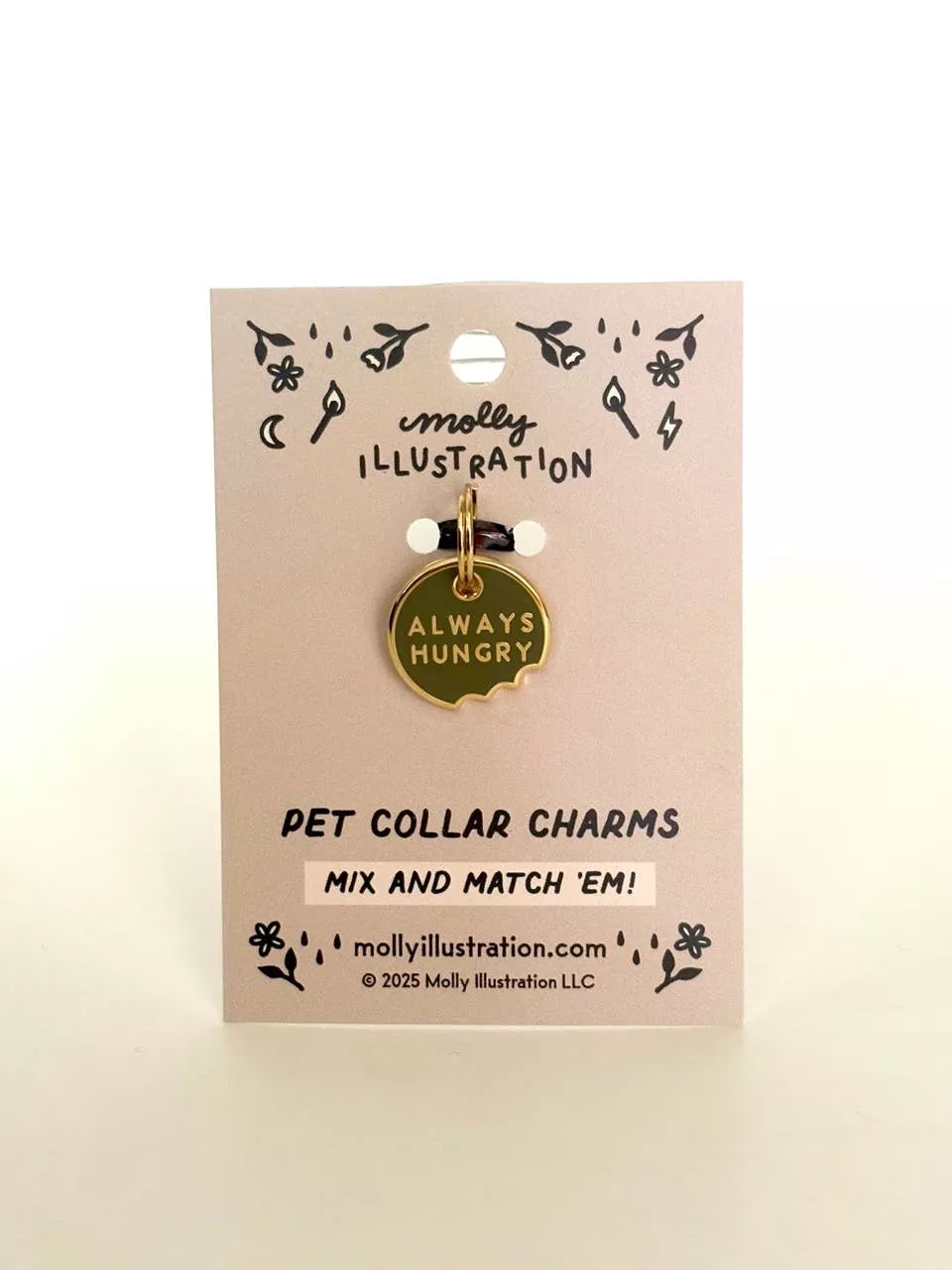 Always Hungry Pet Collar Charm - homesewn
