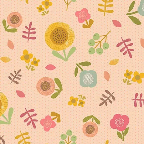Autumn Smiles - Floral Peach | 2600-31057-C