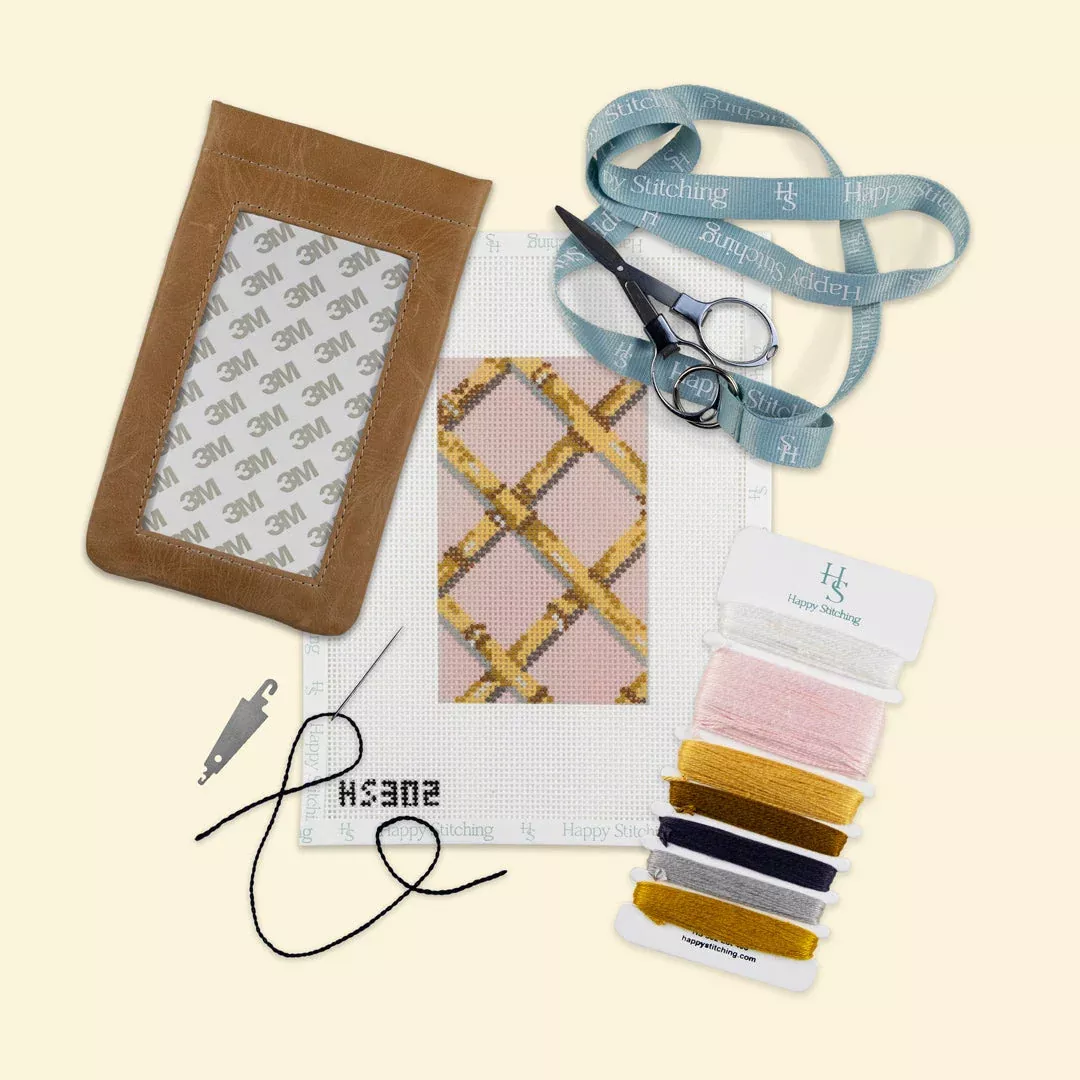 "Bamboo" Happy Stitching All-In-One Eyeglasses Case Kit
