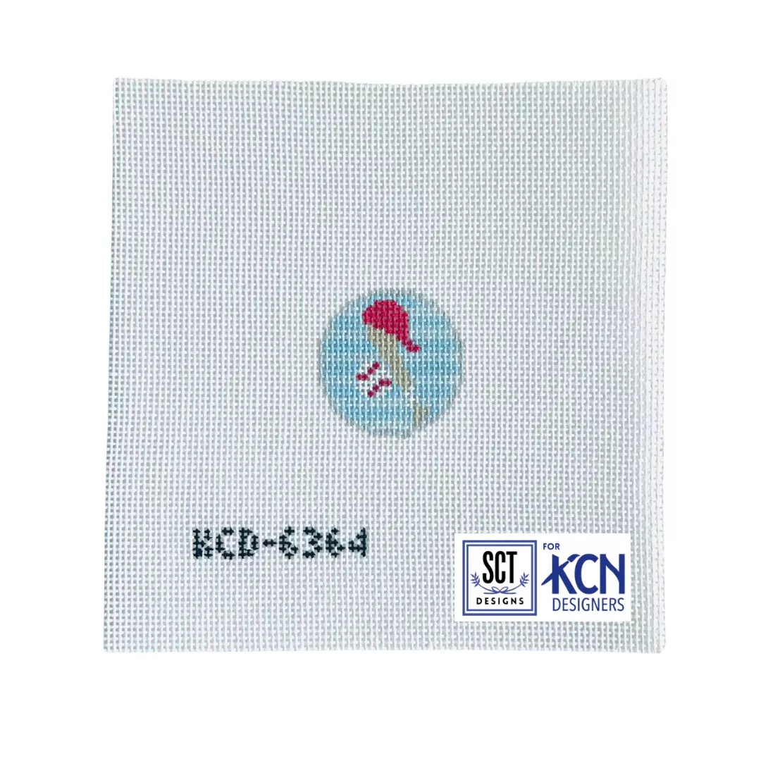 Baseball Key Fob Insert Canvas