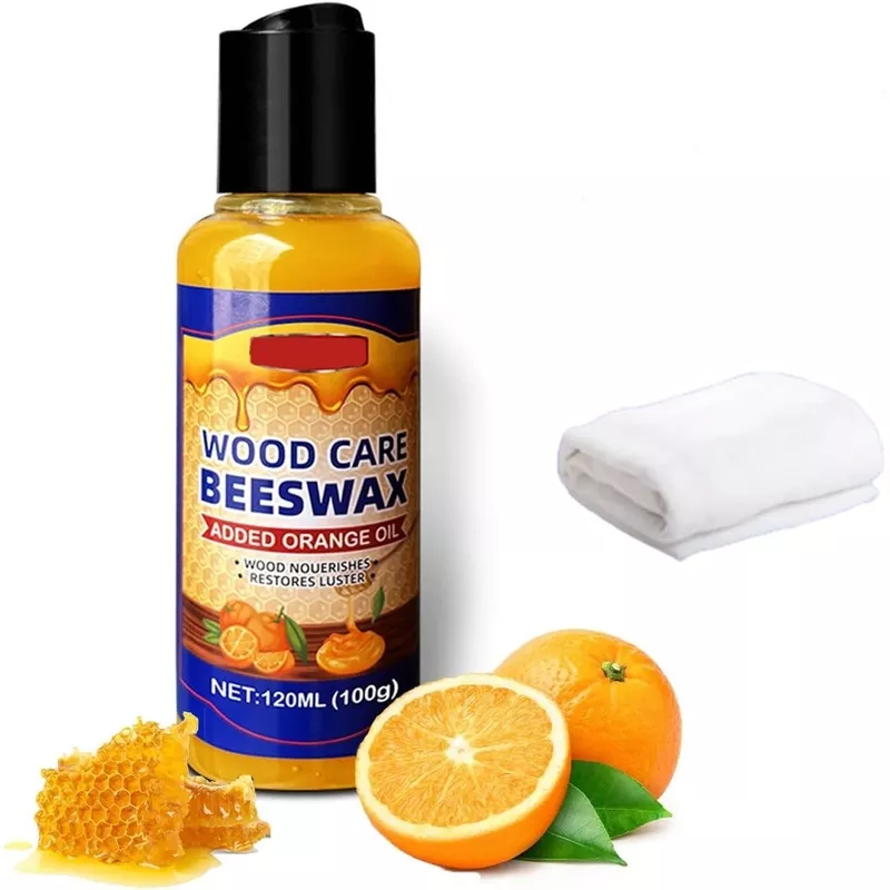 Bees Wax Spray Furniture Polish Natural Beeswax Orange Oil Wood Conditioner Wood Polish and Cleaner Care Beeswax for Furniture for All Types Wood 1pcs
