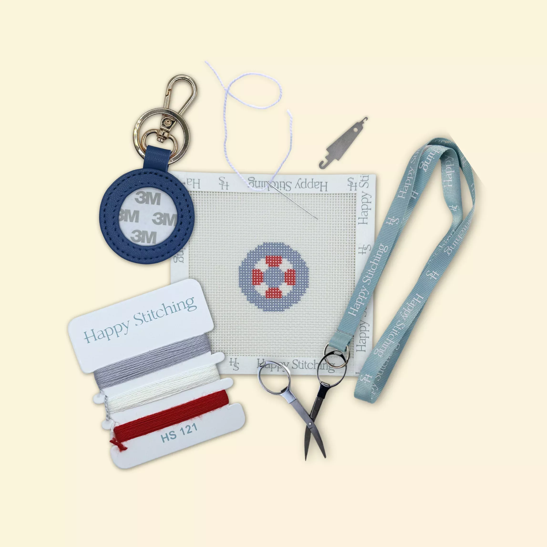 "Buoy Oh Buoy" Happy Stitching All-In-One Key Fob/Bag Tag Kit