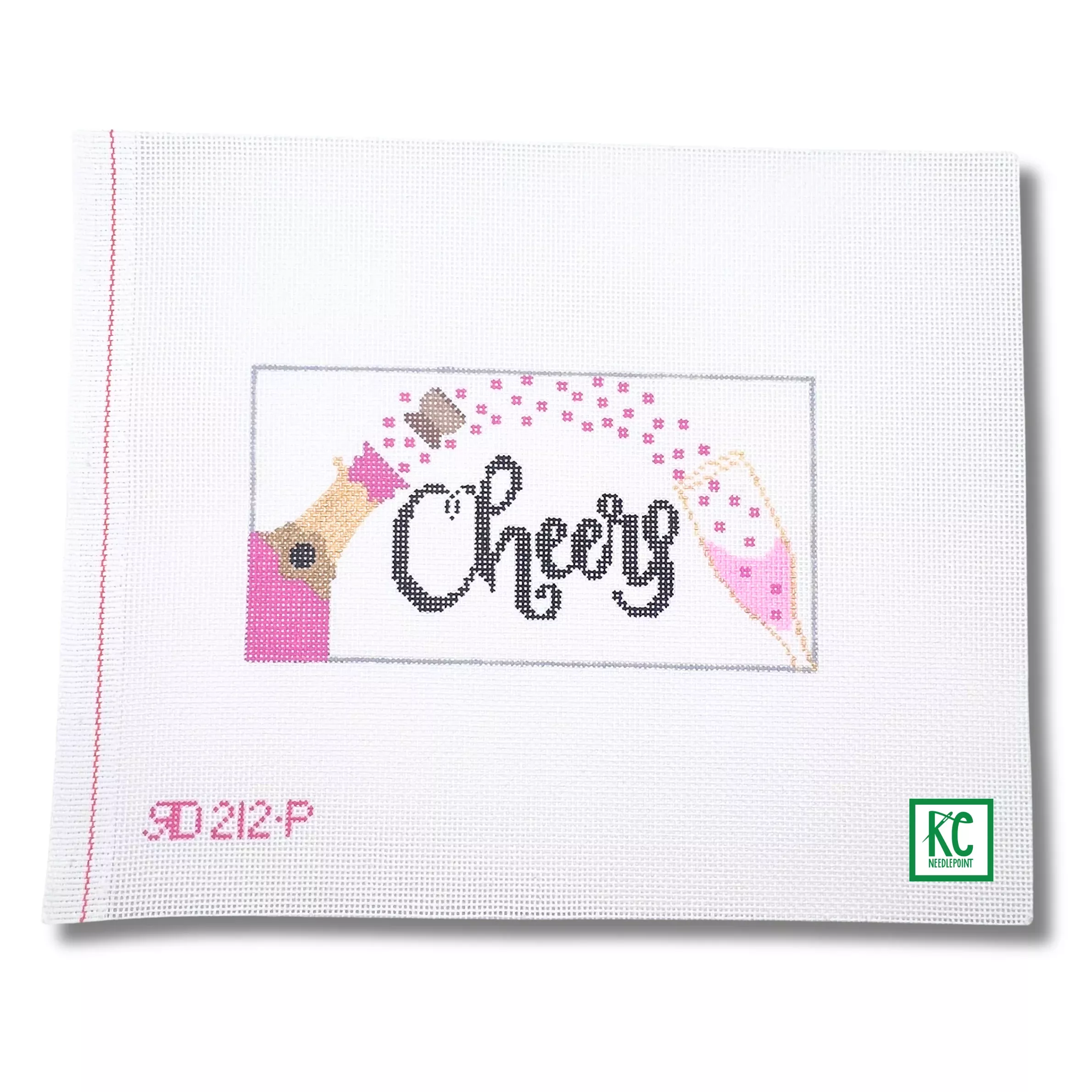 Cheers Champagne Pink Canvas