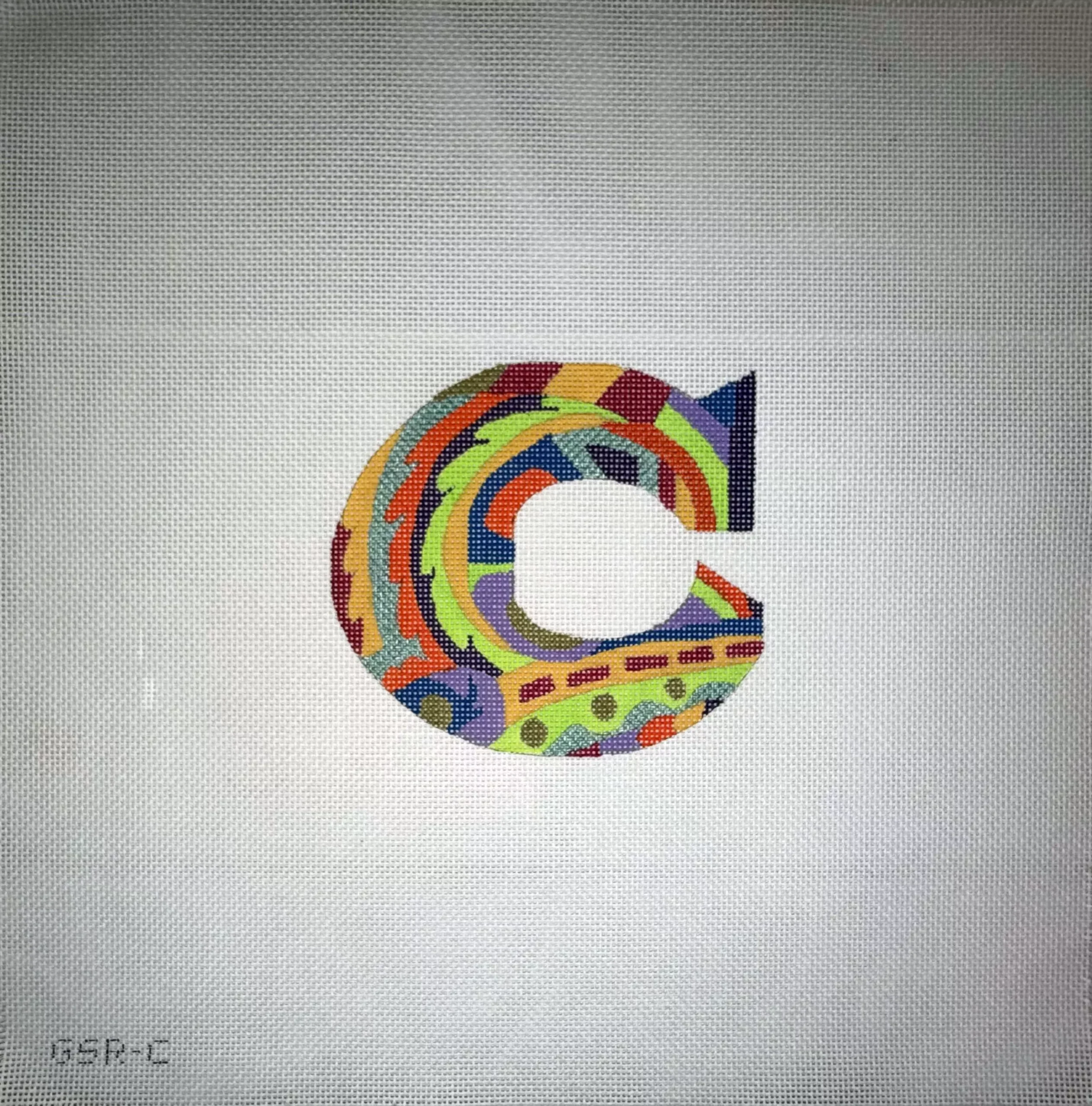 Designer Inspired Initials Letter C