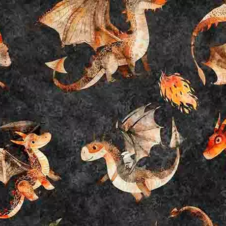 Dragon Dreams - Dragons Charcoal | 2600-30956-K