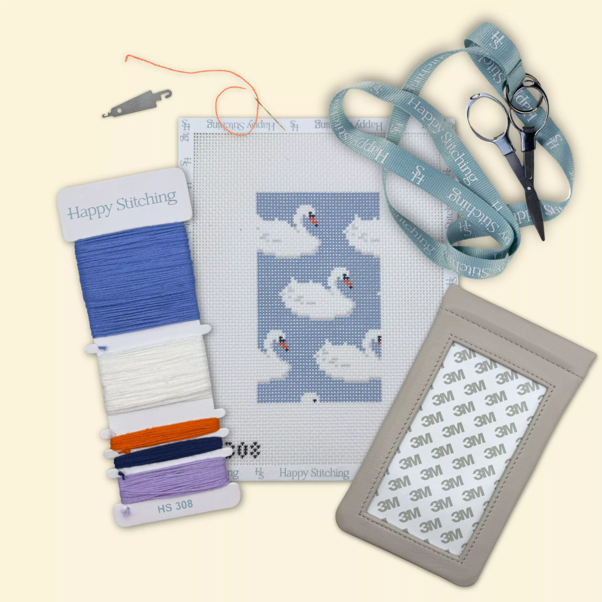 "Feather and Fable" Happy Stitching All-In-One Eyeglasses Case Kit
