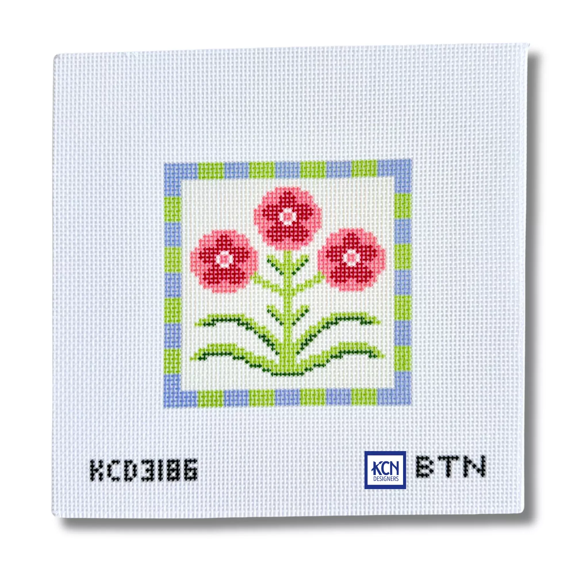 Folk Art Florals Square Three Canvas