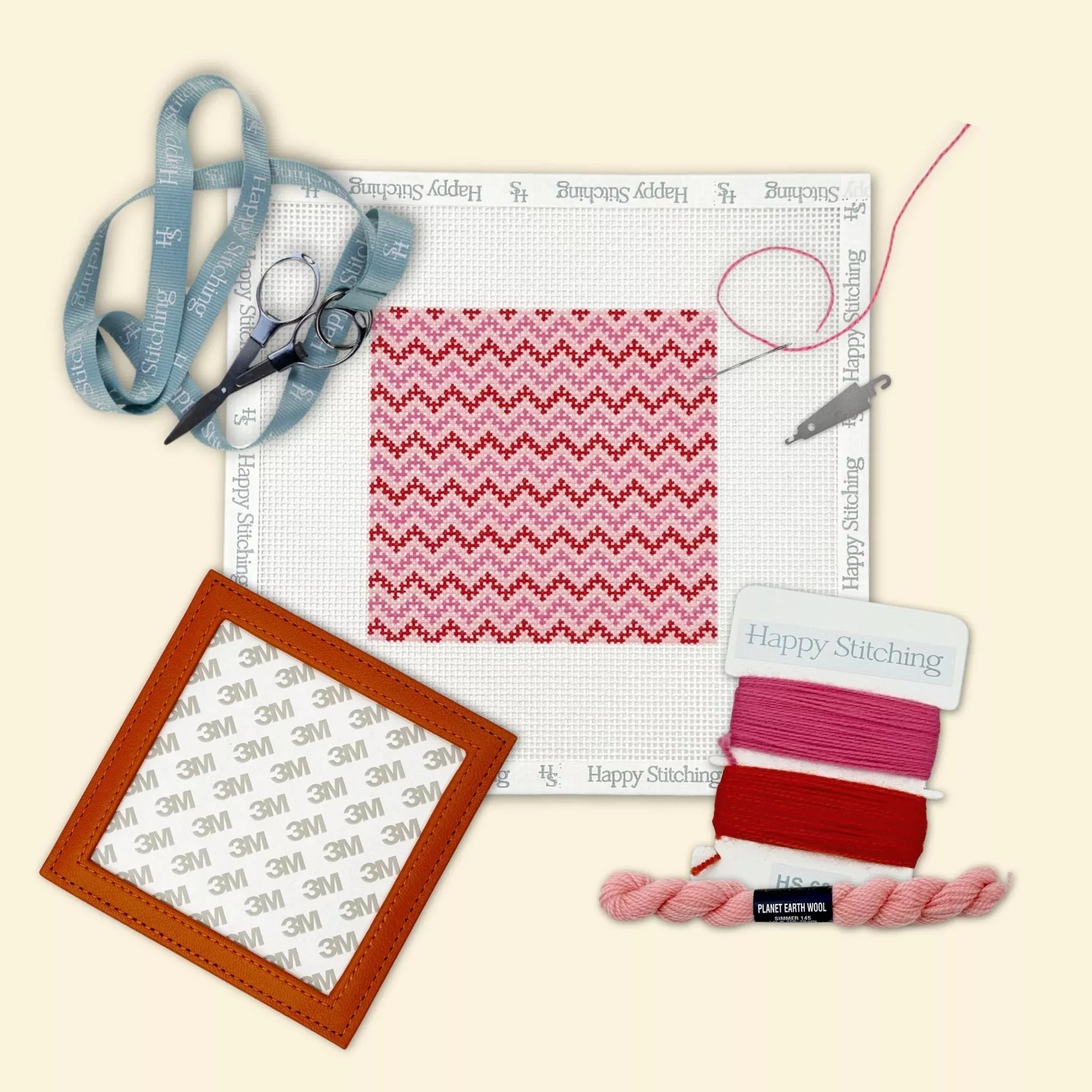 "Heatwave" Happy Stitching All-In-One Coaster Kit