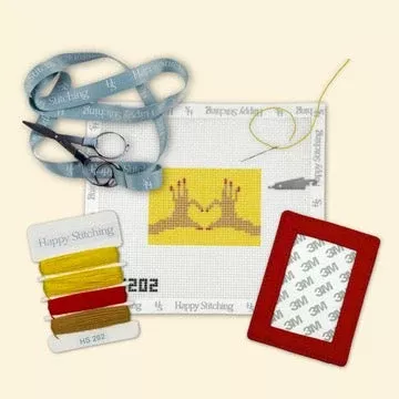 "In Good Hands" Happy Stitching All-In-One Card Wallet Kit