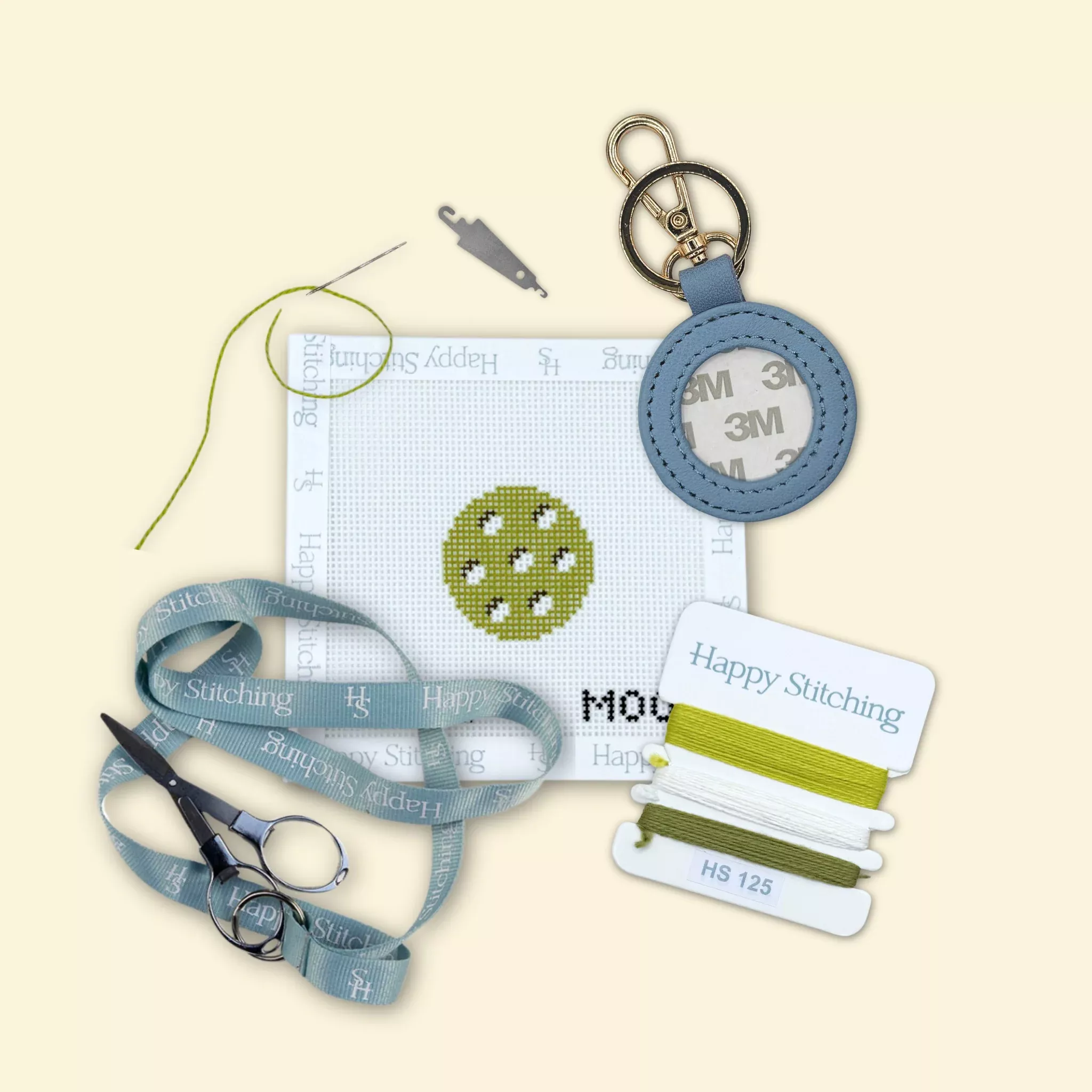 "In a Pickle" Happy Stitching All-In-One Key Fob/Bag Tag Kit