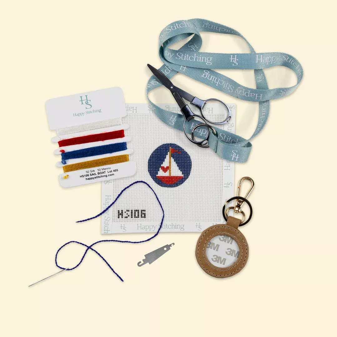 "Love Boat" Happy Stitching All-In-One Key Fob/Bag Tag Kit