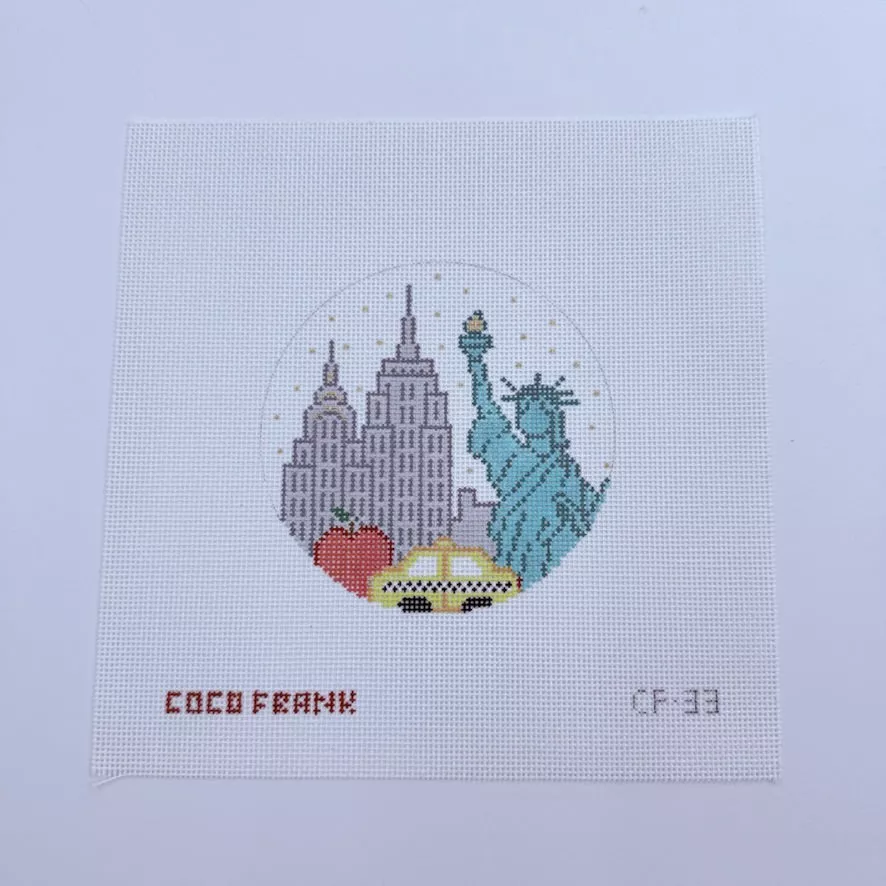 NYC Round Canvas