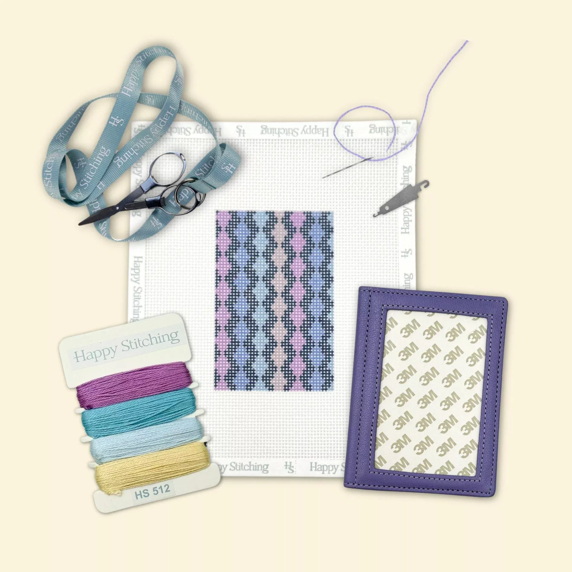"On The Move" Happy Stitching All-In-One Passport Case Kit