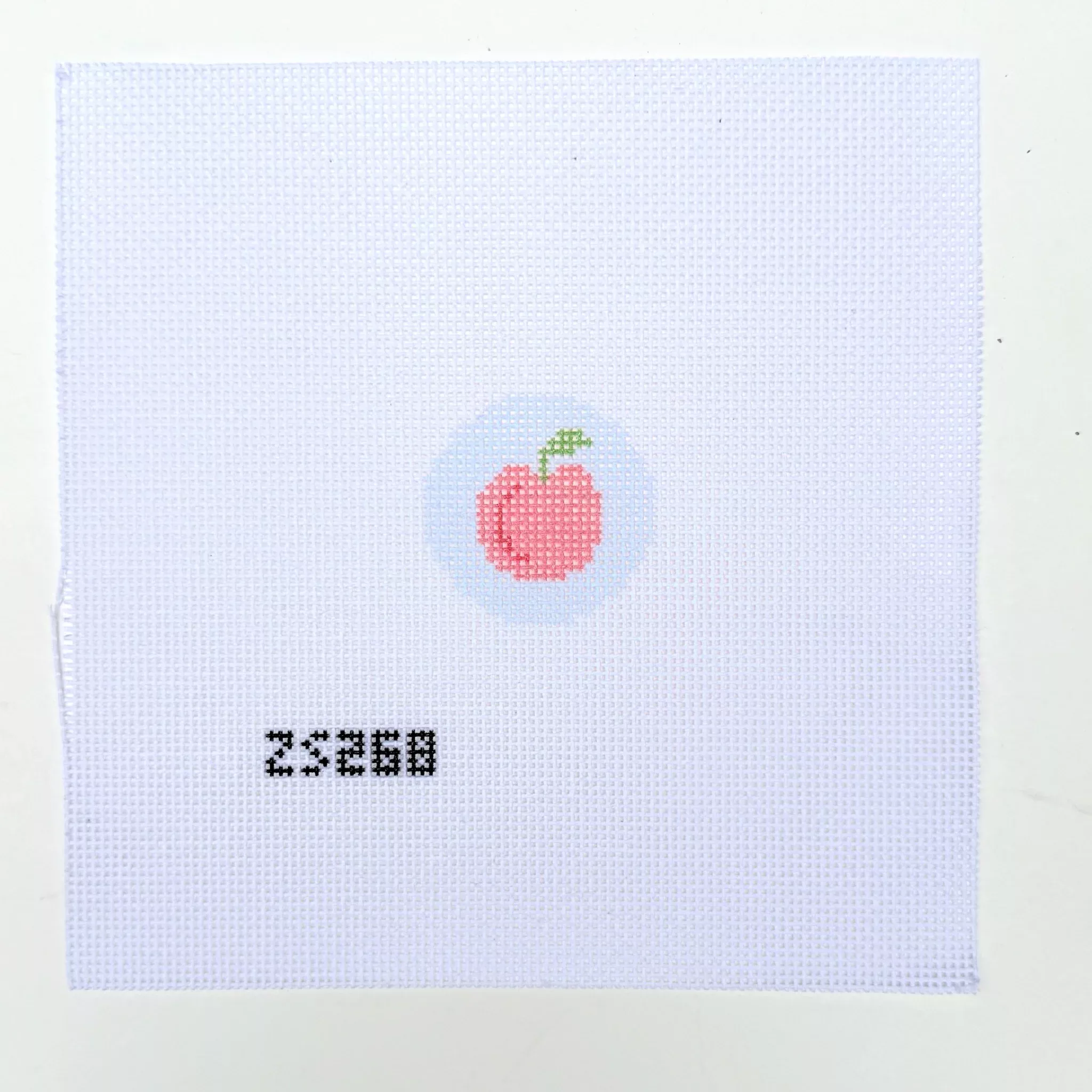Peach Key Fob Needlepoint Canvas