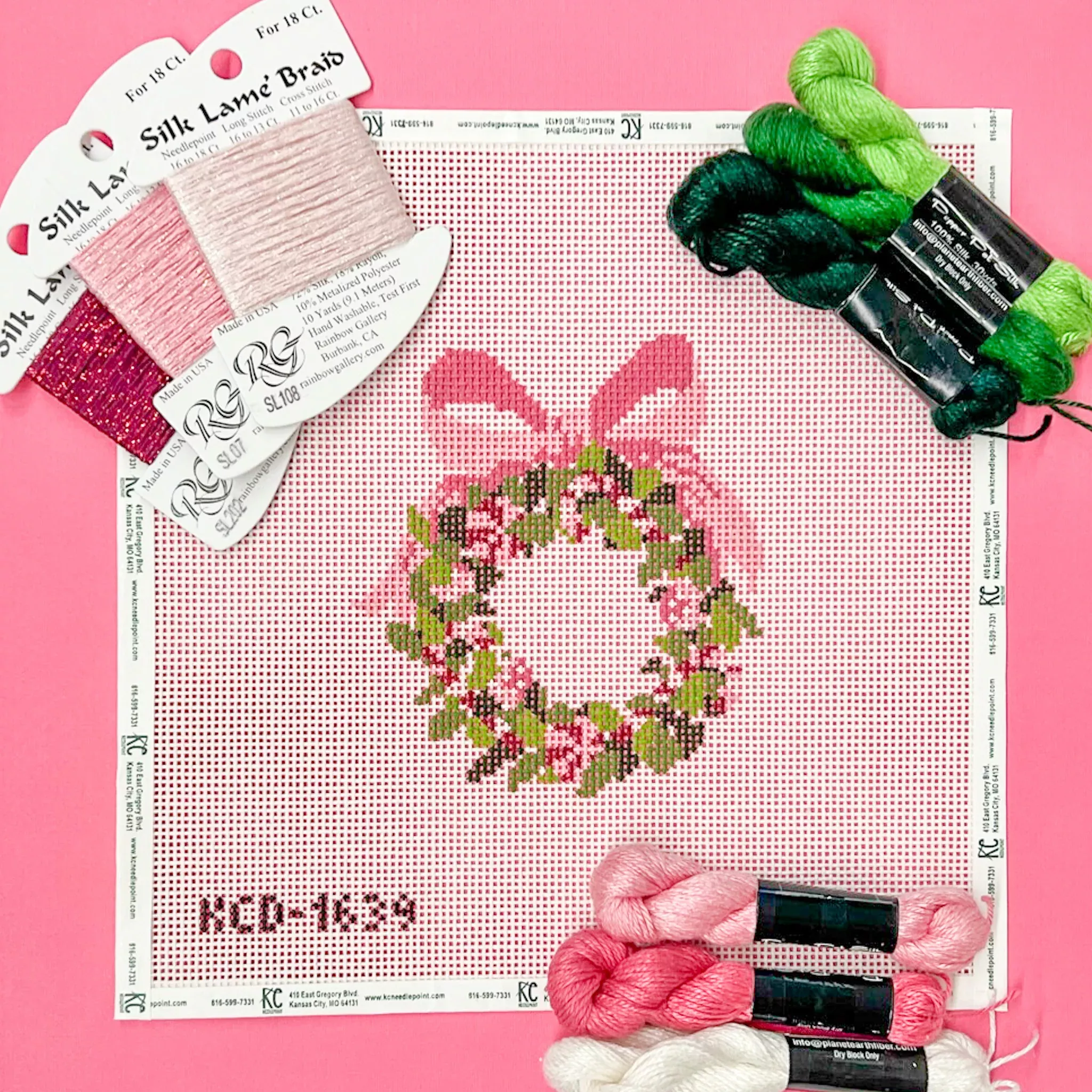 Pink Wreath with Candy Kit