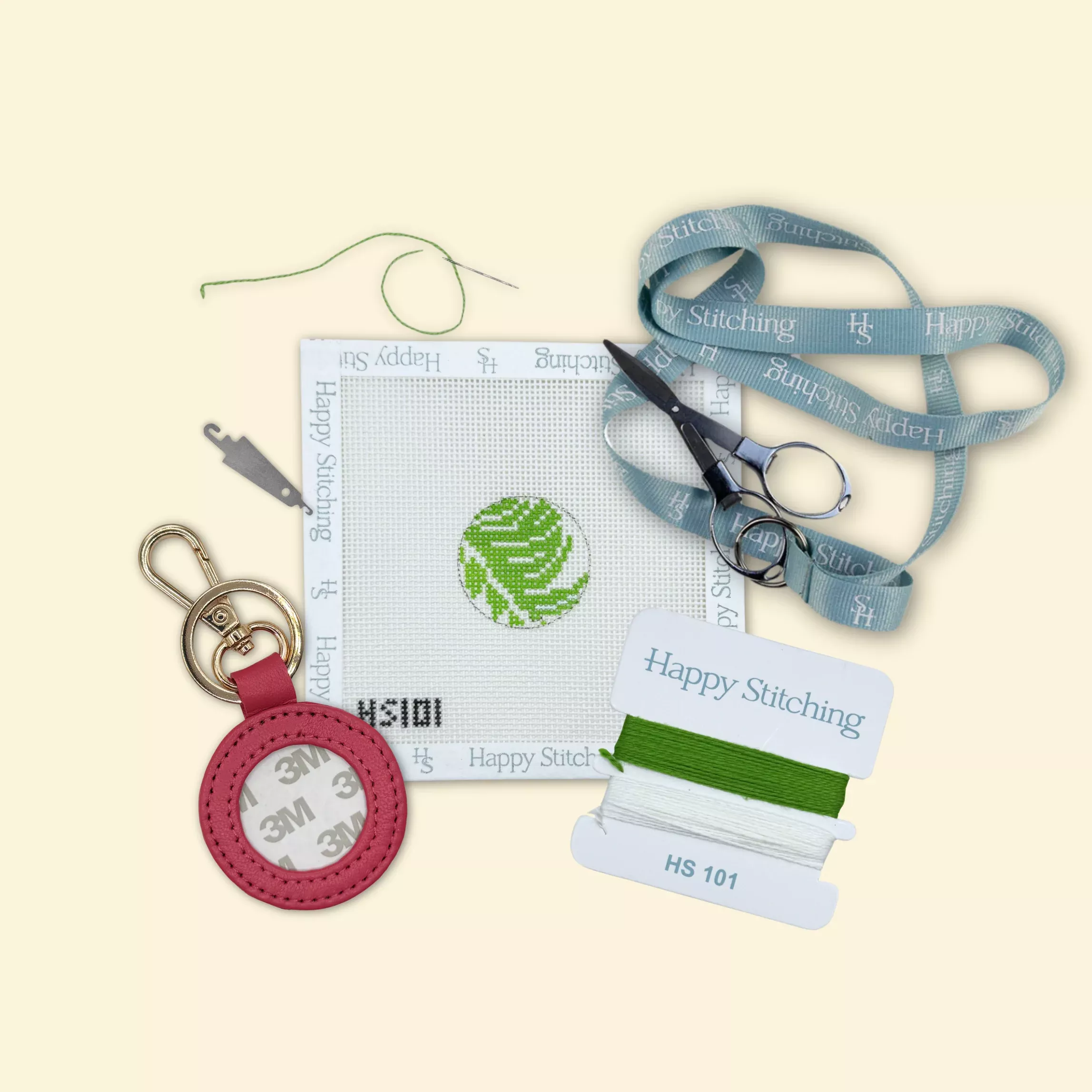 "Pocket Palm" Happy Stitching All-In-One Key Fob/Bag Tag Kit