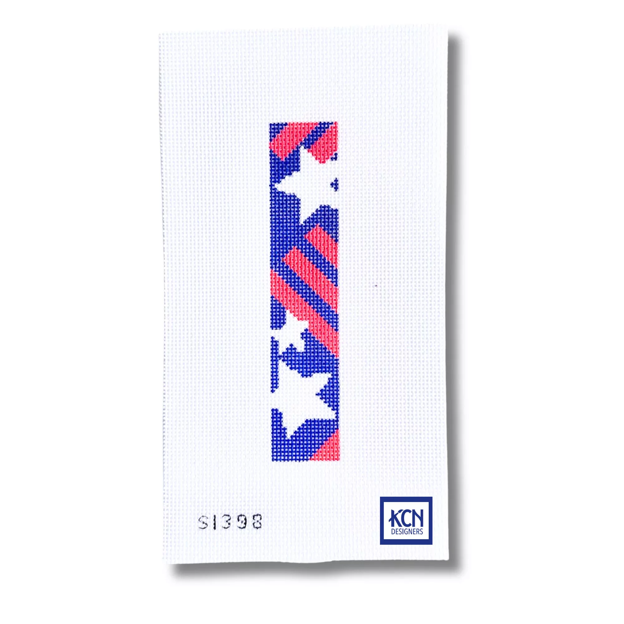 Red White and Blue with Stars Key Fob/Bookmark Canvas