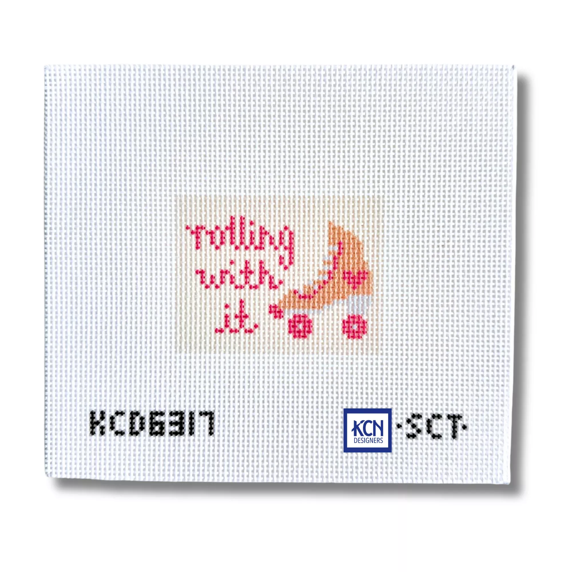 Rolling with It Bag Tag Canvas