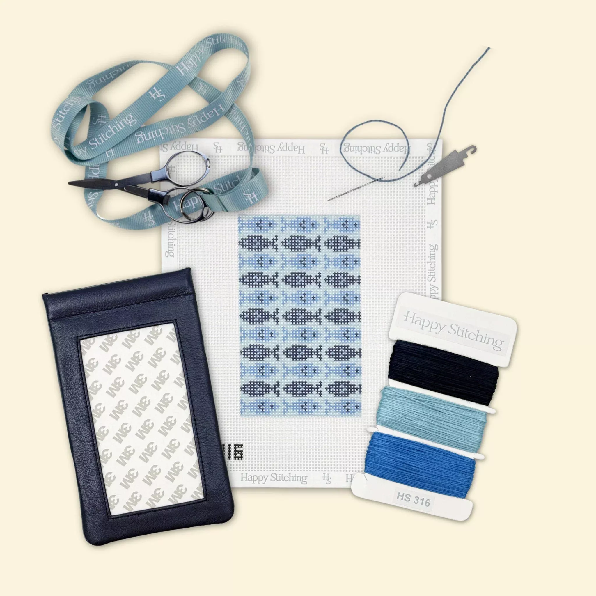 "Sea-in' Clearly" Happy Stitching All-In-One Eyeglasses Case Kit