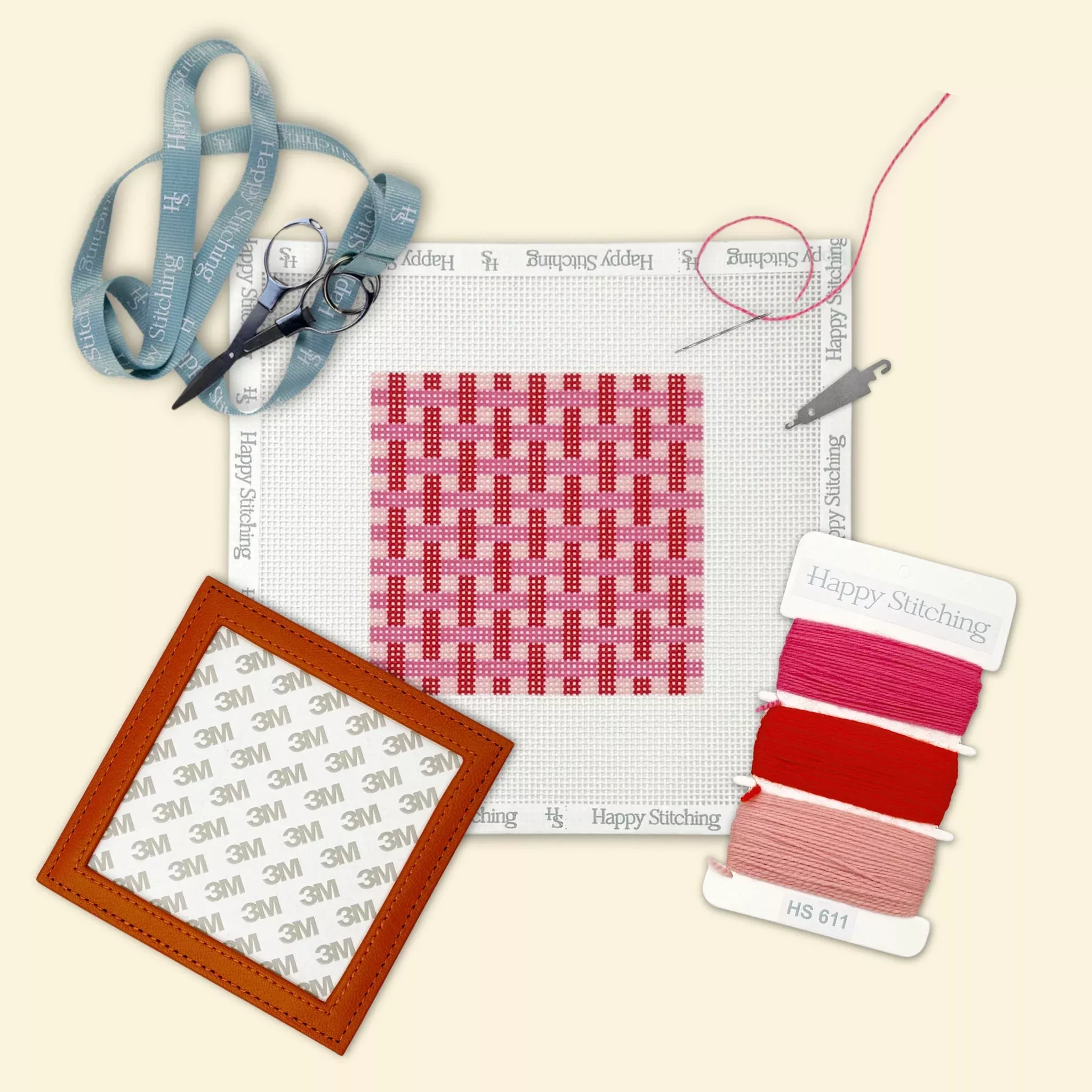 "Slow Burn" Happy Stitching All-In-One Coaster Kit