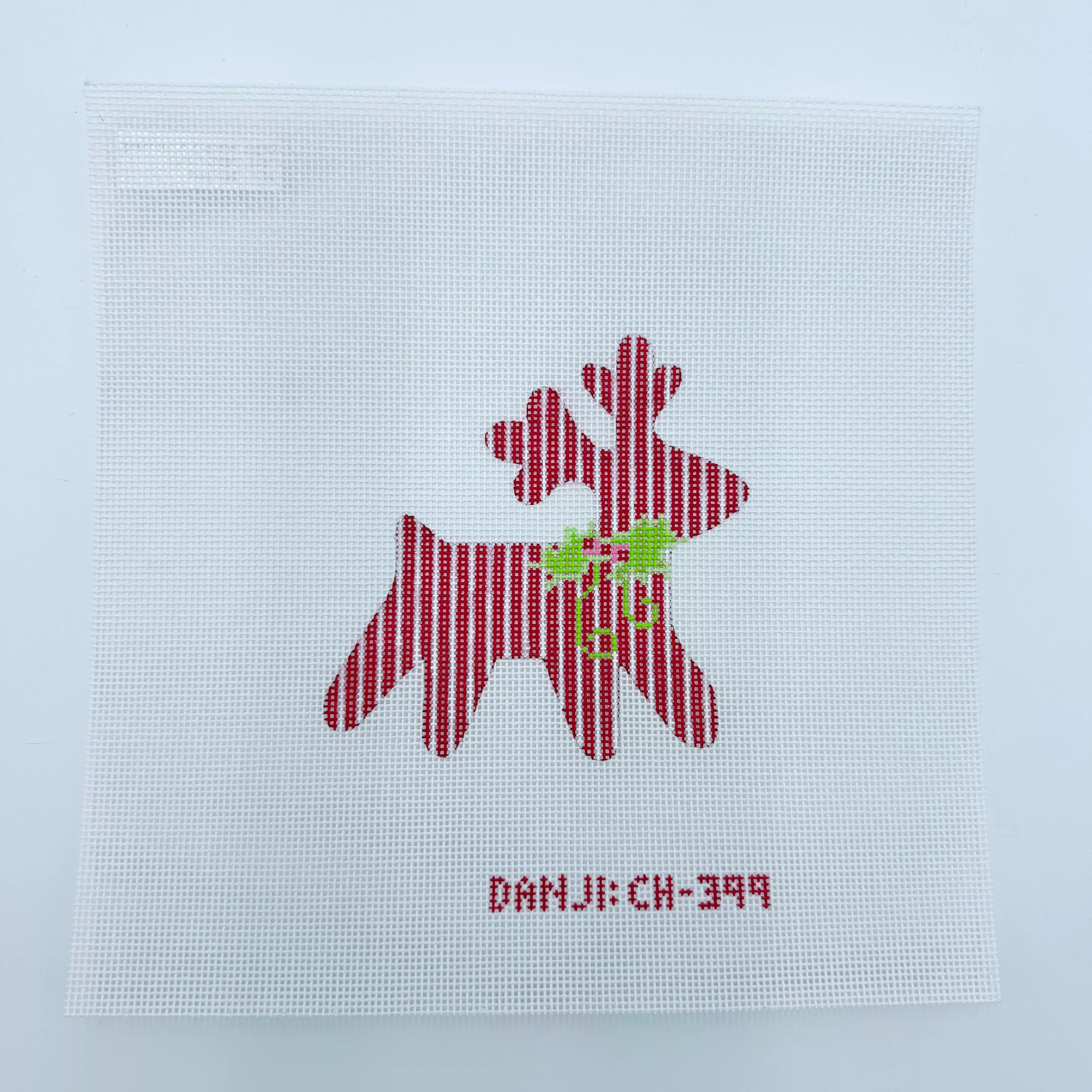 Striped Reindeer Canvas