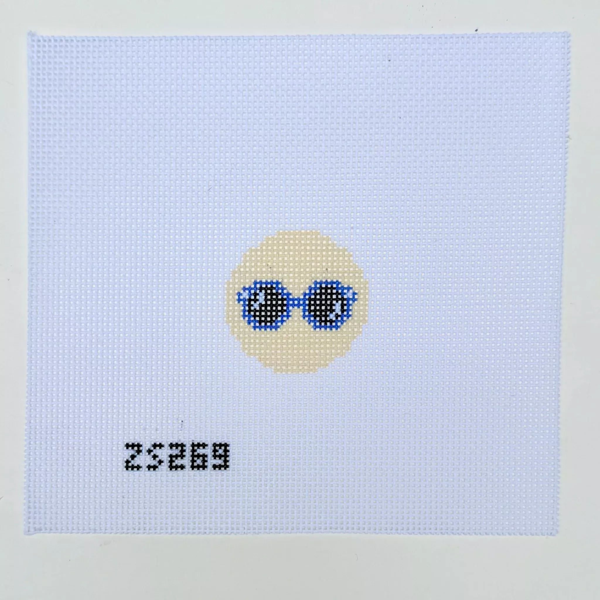 Sunnies Key Fob Needlepoint Canvas
