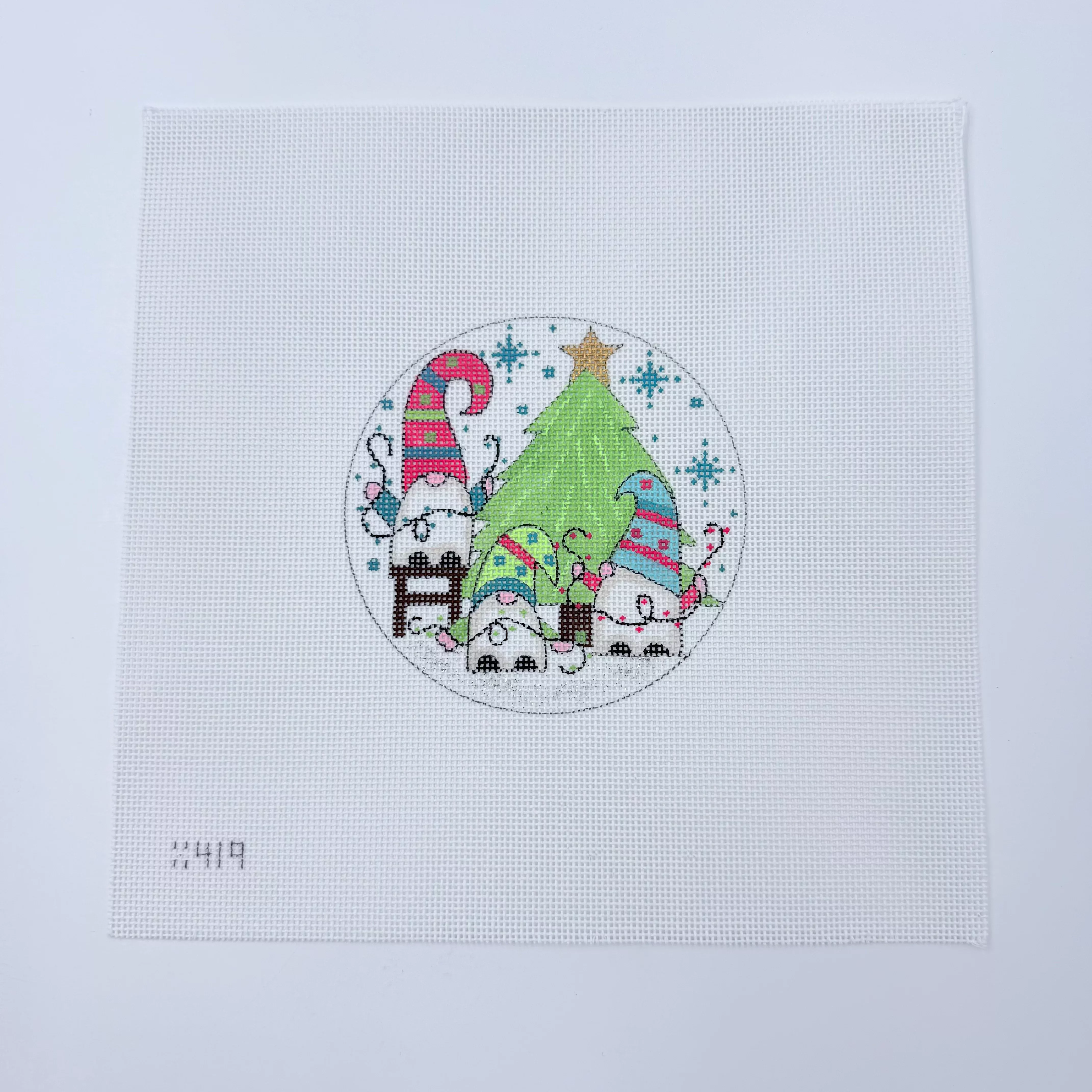 Tree Decorating Gnomes Canvas