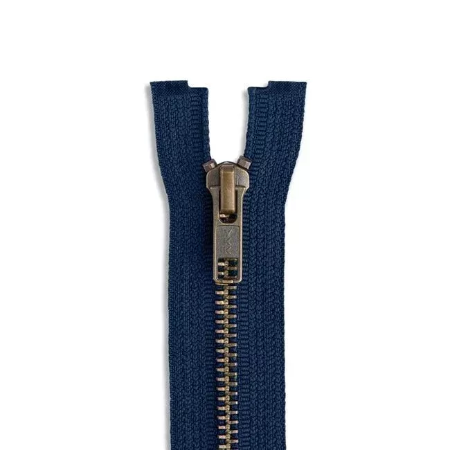 YKK #5 Antique Brass Jacket Zipper - 18" Length - homesewn