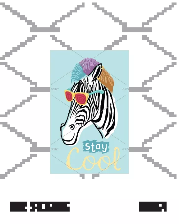 Zebra wearing Sunglasses