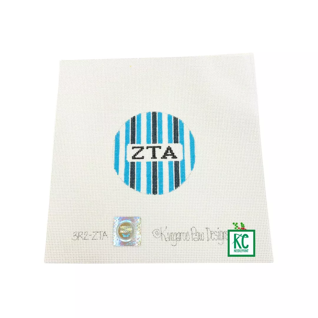 Zeta Tau Alpha 3" Round Canvas