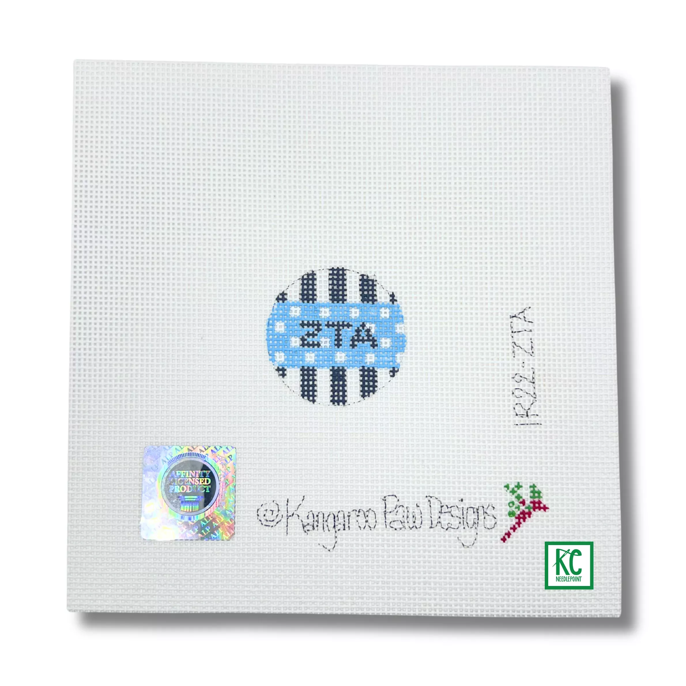 Zeta Tau Alpha Key Fob Insert Canvas