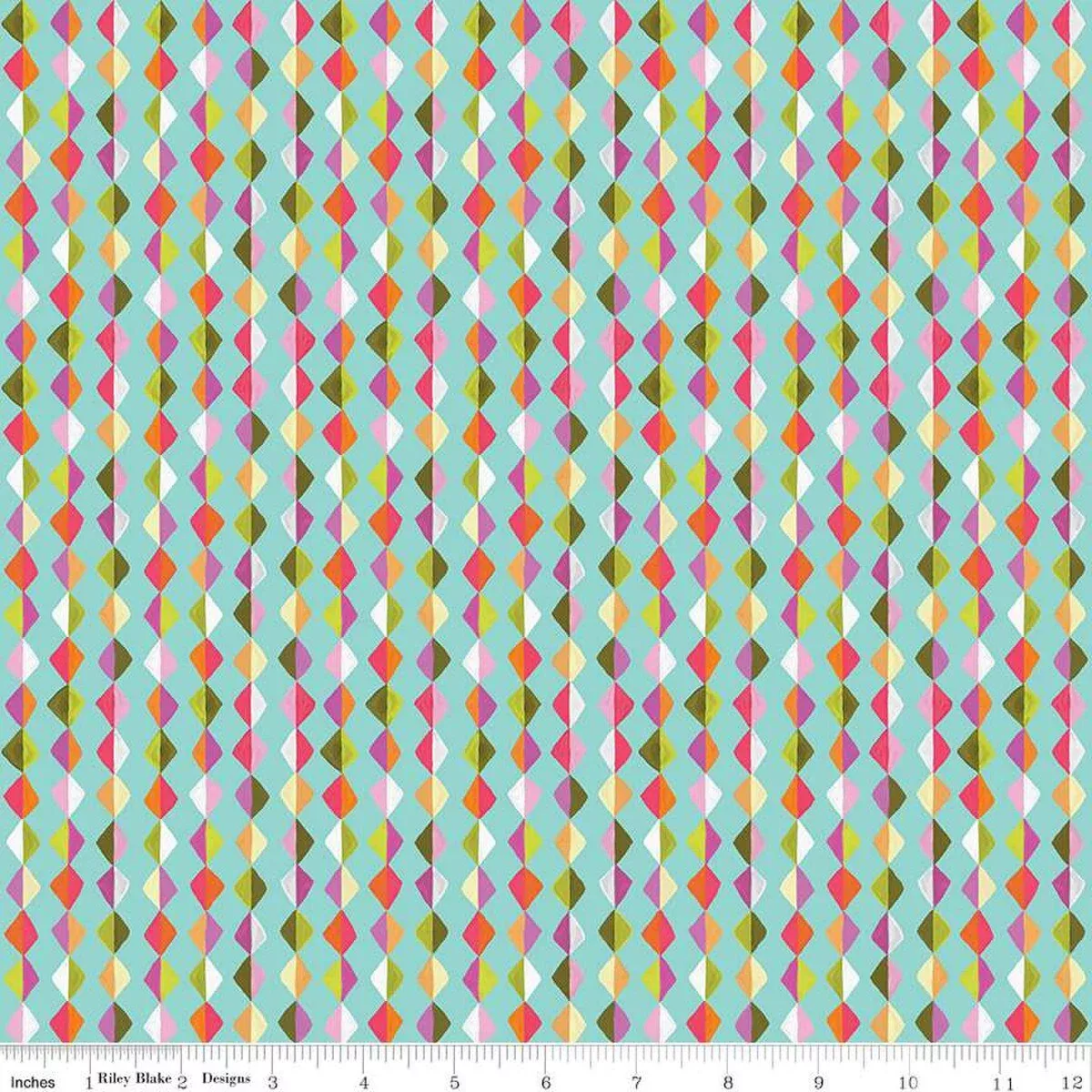 Zinnias - Kites Aqua | C16696-AQUA