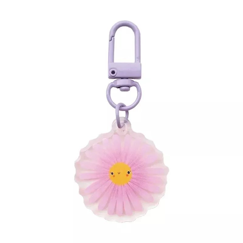Zipper Charm Purple Aster Flower 1.5″x3″ Lizzy House LH-EVDZ011