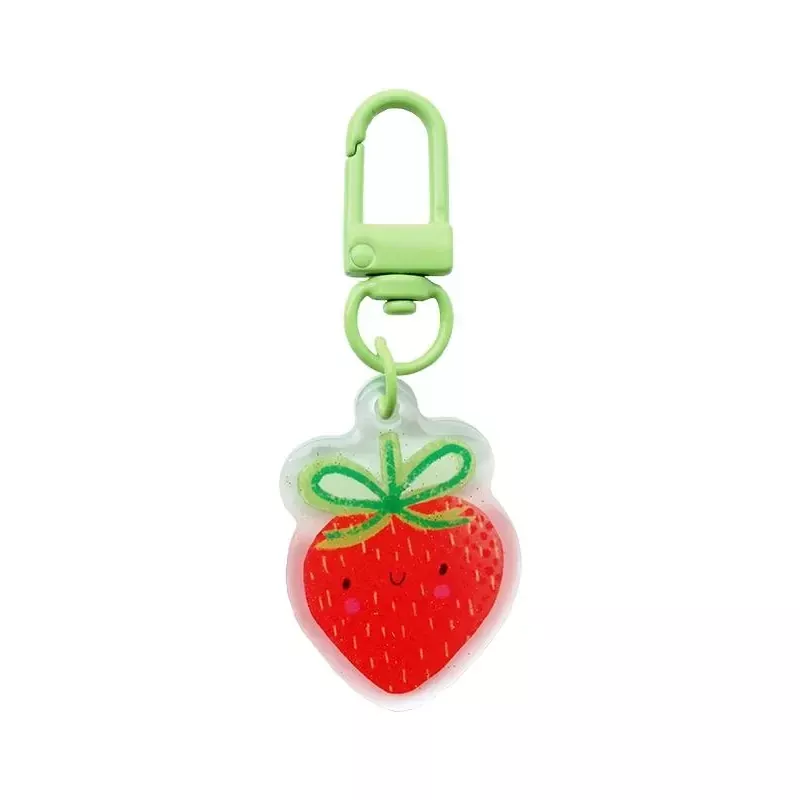 Zipper Glitter Charm Strawberry 1.5″ x 3″ Lizzy House LH-EVDZ012
